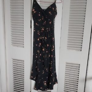 Floral Black Maxi Dress